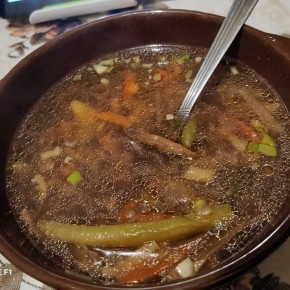 Грибной суп с овощами