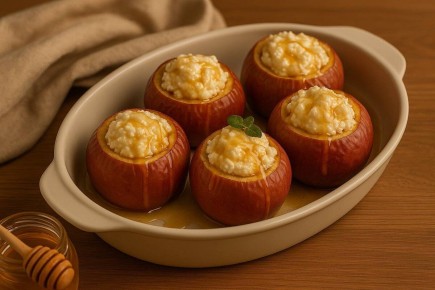 Вкус детства: запеченные яблоки с творогом за 15 минут