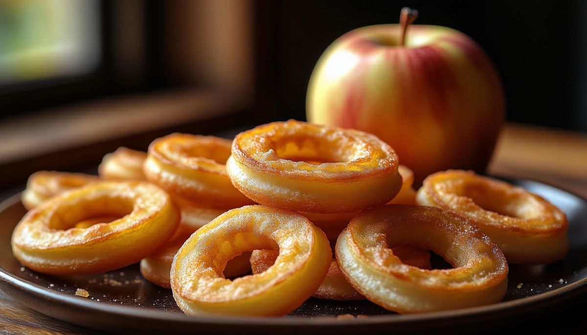 Яблочные колечки: как приготовить нежный десерт в кляре