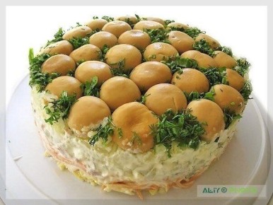 Непревзойденный вкус салата "Грибная поляна"