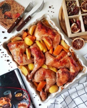 Нежная курица с картофелем и тыквой: простое и вкусное блюдо для всей семьи