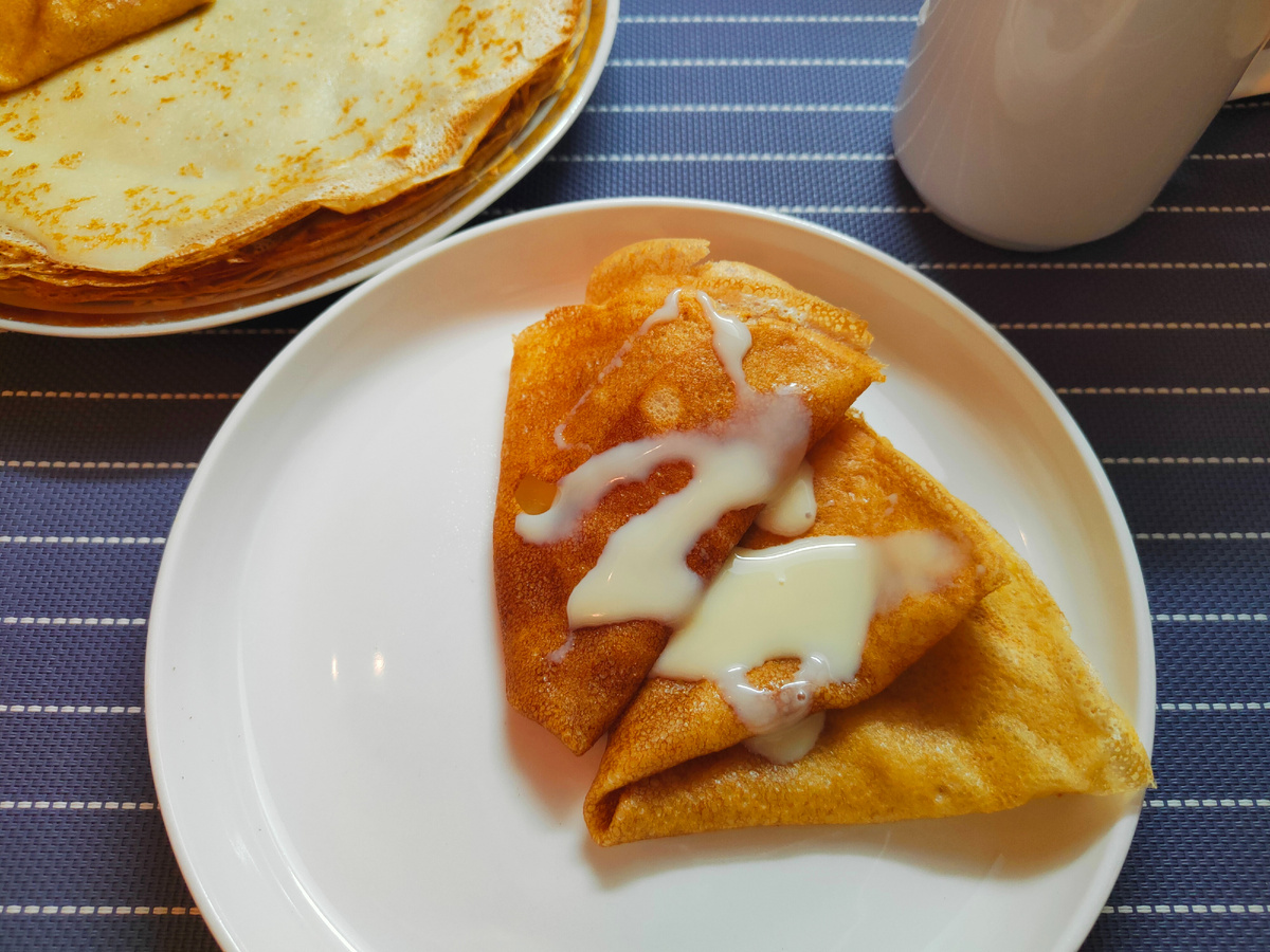 Как приготовить нежные заварные блинчики на молоке