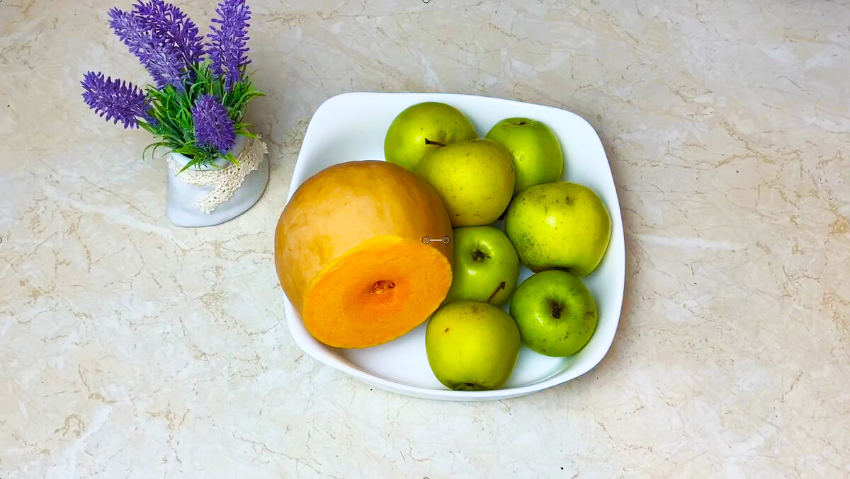 Вкусный витаминный десерт из тыквы и яблок для всей семьи