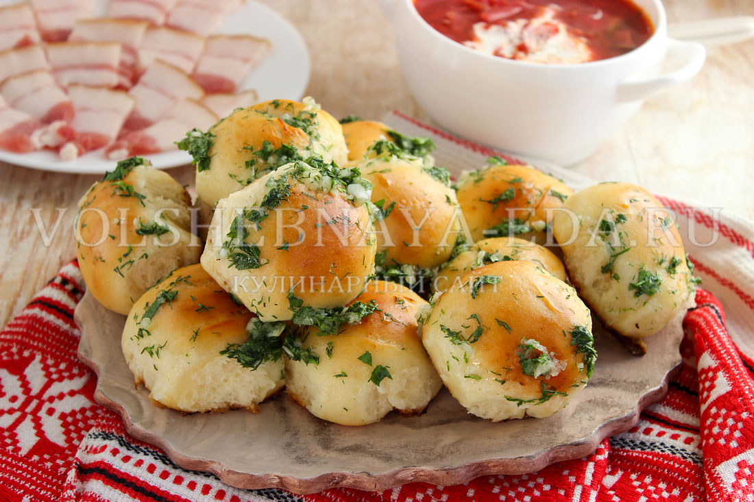 Волшебные пампушки к борщу с чесноком