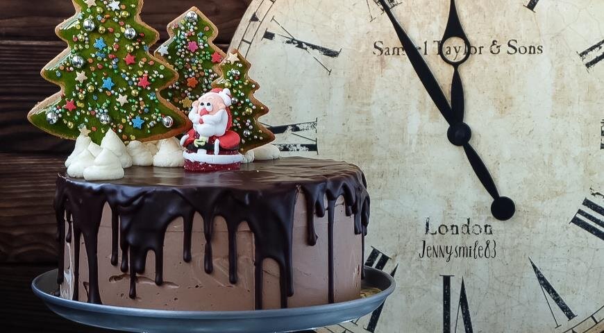 Нежный новогодний торт: идеальный сладкий подарок