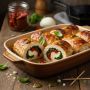 Куриные рулетики: новое прочтение классики с моцареллой и шпинатом